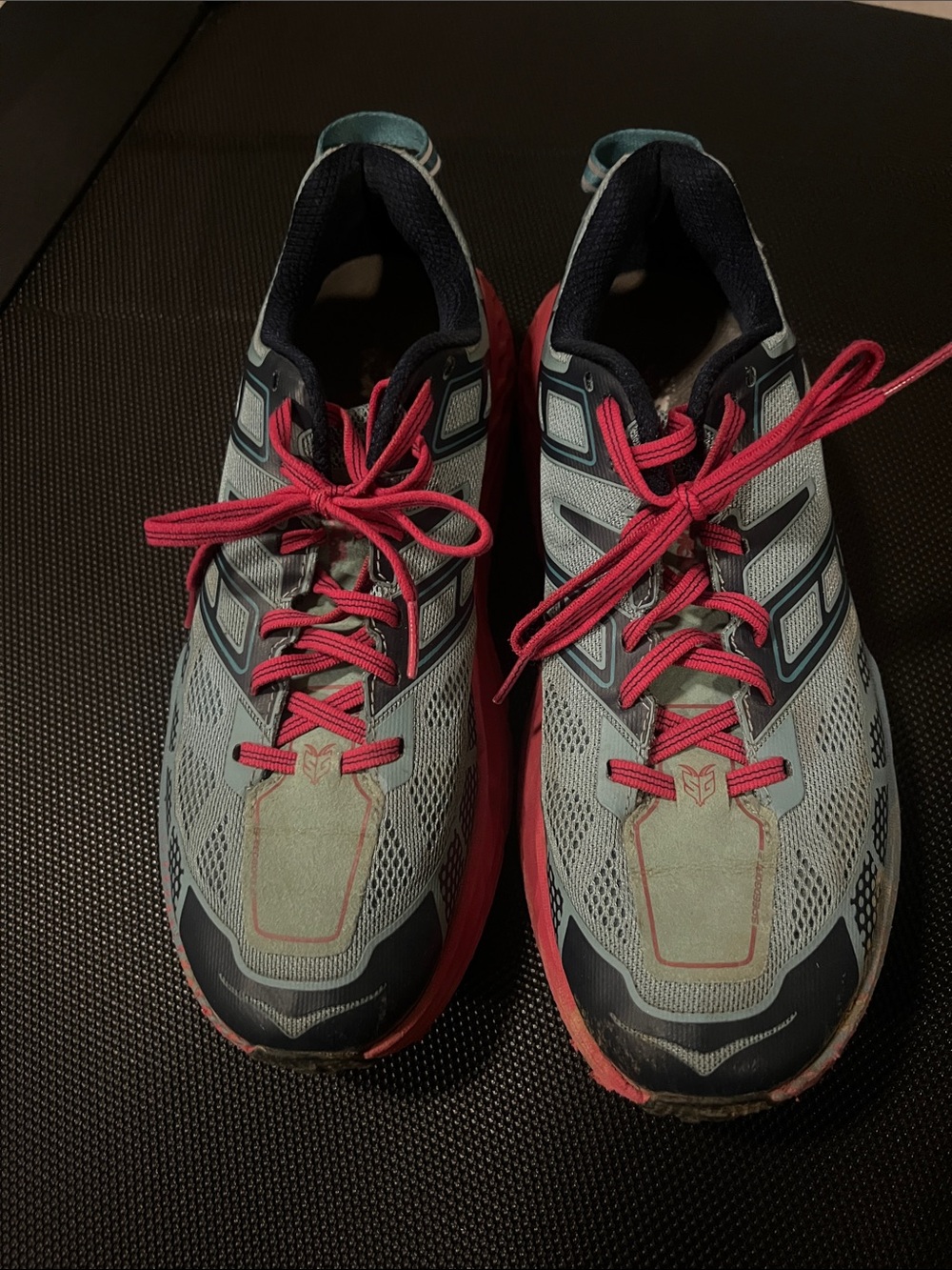Hoka One One Women's Light Blue and Pink Athletic Shoes